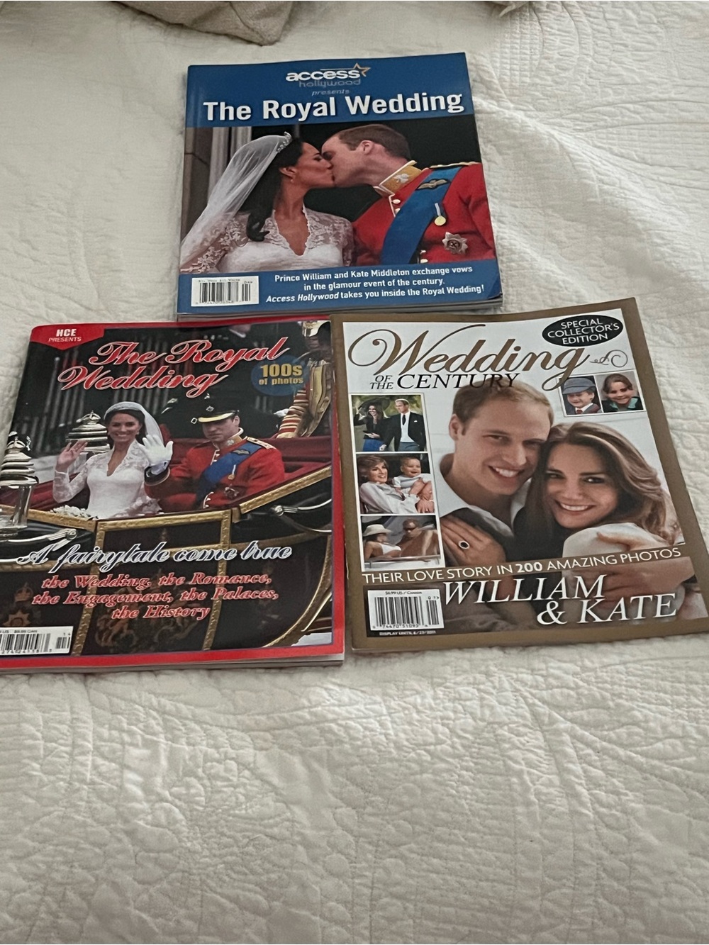 The Royal Wedding Magazine Collection - Blue, Red, Gold Covers